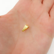 BAILGP2. 10MM Gold Plated Sterling Silver Locket Bails
